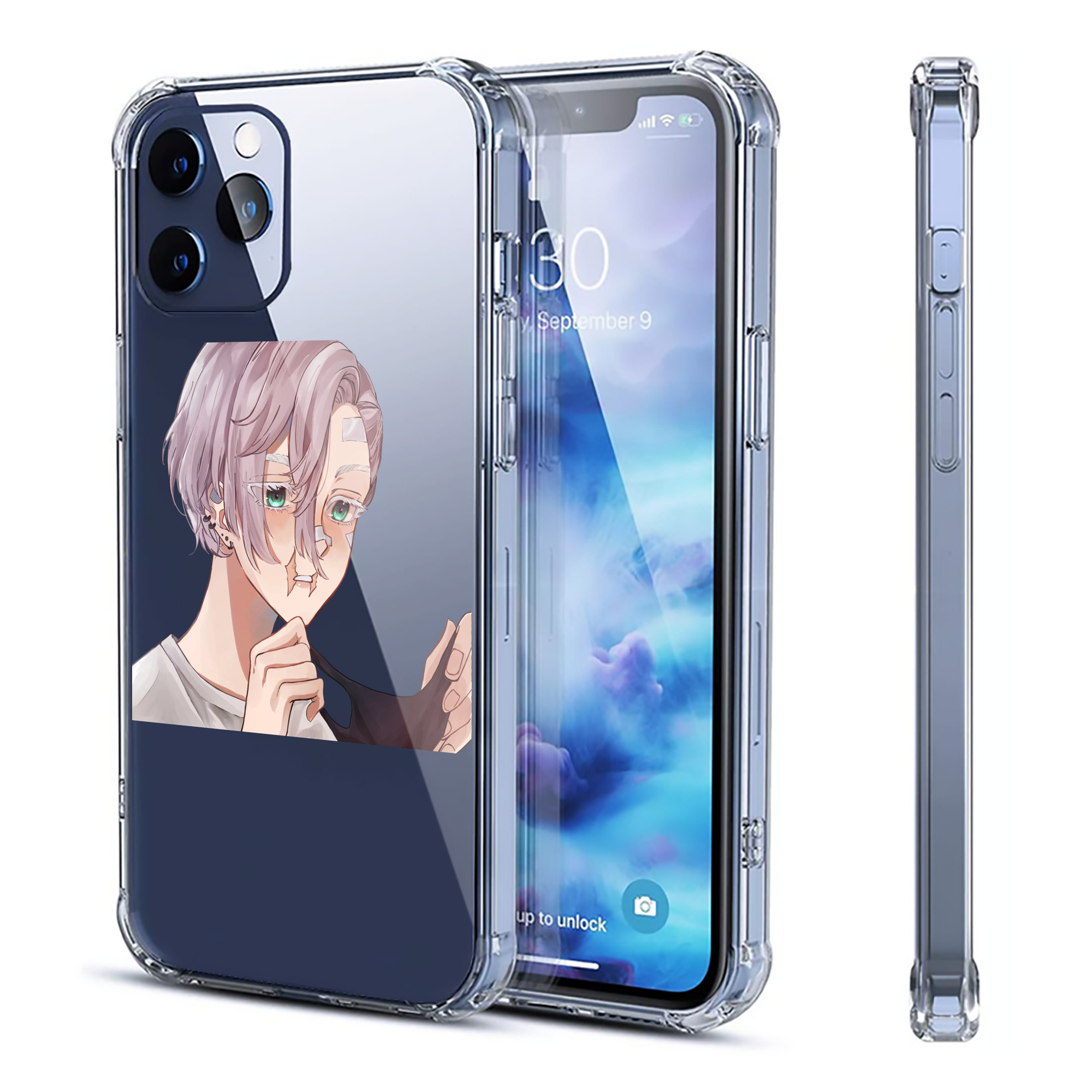 （画像用） 東京リベンジャーズ Tokyo Revengers 【iPhone 12シリーズ対応】透明スマホケース（クリアソフトケース）
